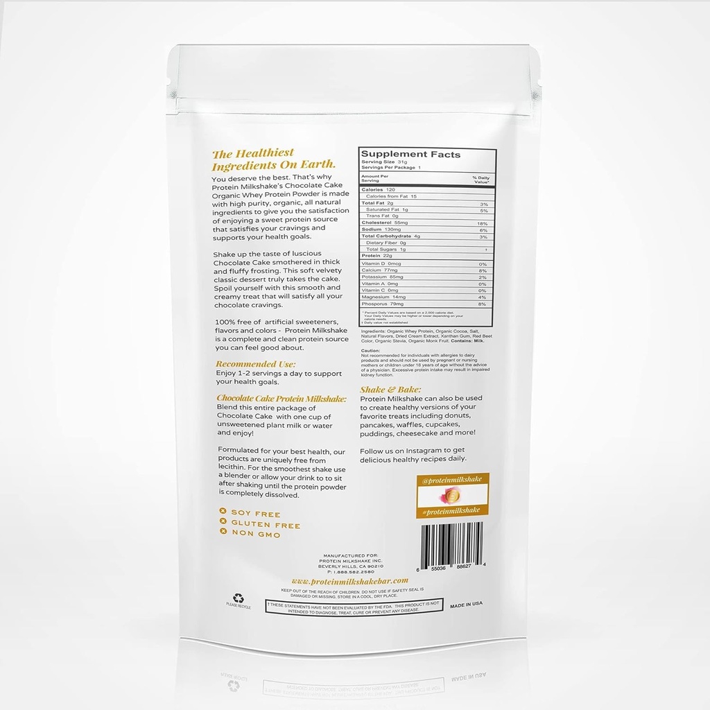 Πρωτεΐνη Milkshake Χαμηλό Carb Grass Fed Whey Protein Powder (Batter κέικ, 60 εξυπηρετούν (πακέτο του 1))