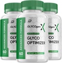 GlycogenX Glyco Optimizer Capsules Supplement - GlycogenX Optimizer Advanced Formula, Glycogen X Supplement, GlycogenX Booster Reviews, Maximum Strength Glycogen Supplement (3 Pack - 180 Capsules)
