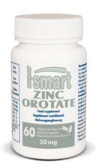 Supersmart - Zinc Orotate Supplement 100mg ανά ημέρα (Ενισχυμένη μορφή) - Ανοσολογική υποστήριξη - Ενέργεια & Μεταβολισμός Ενισχυτής - Ήπια χάπια Acne - Υγεία του δέρματος 