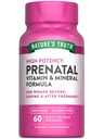 Nature's Truth Prenatal Vitamins with Folic Acid | 60 Capsules | Non-GMO & Gluten Free Supplement Supplement