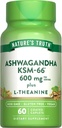 Nature's Truth KSM-66 Ashwagandha | 60 Caplets | L-Theanine | Vegan, Non-GMO, & Gluten Free Supplement Supplement Supplement