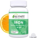 EZ Melts Dissolvable Iron Supplement 18 mg, Χωρίς ζάχαρη, 3-μηνιαία προσφορά - 90 Count (Pack of 1)
