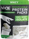 VADE Beslenme Engelli Protein Paketleri -% 100 Whey Isolate Protein Toz Vanilla Milkshake - Low Carb, Low Calorie, Lactose Free, Sugar Free, Fat Free, Gluten Free - 30 Packets to Go