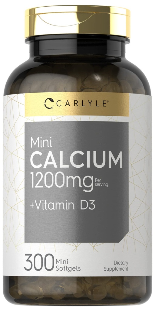 Carlyleelli 1200 mg D3 | 300 Softgels | Non-GMO ve Gluten Ücretsiz Supplement