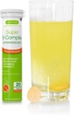 Igennus Super B- Complex μεθυλιωμένο υγρό B- Vitamin αναβράζοντα συμπλήρωμα, γρήγορο ενεργειακό ποτό δράσης, καφεΐνη & ζάχαρη-free, πορτοκαλί γεύση, Vegan, 20 δισκία
