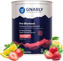 Gnarly Beslenme Doğal Pre-Workout Toz, Strawberry Lemonade – NSF Contents Sertifikalı, Endurance & Recovery – Vegan Pre-Workout, Sports Nutrition – Strawberry Lemonade Caffeine Free, 14.82 oz