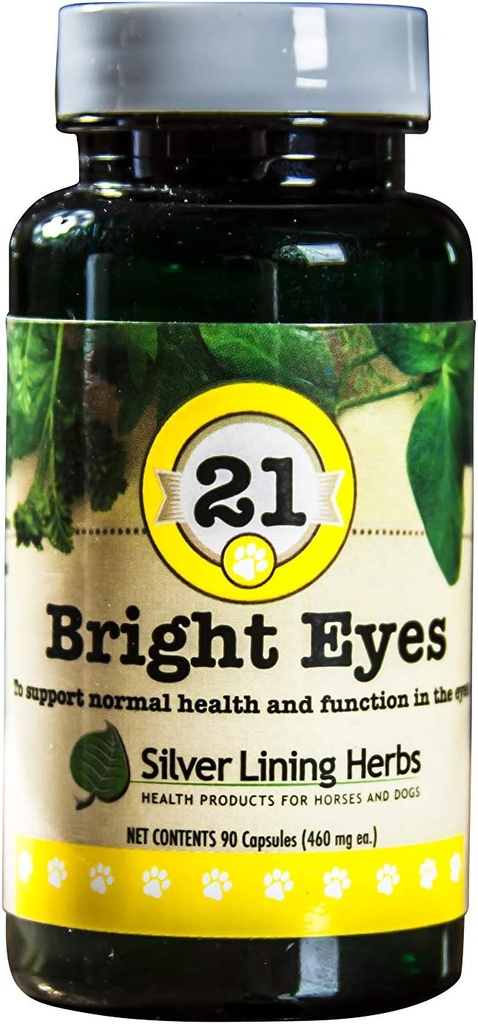 Gümüş Lining Herbs 21 Parlak Gözler - Köpek Göz Sağlığını Destek - Köpek Gözleri İçin Normal Mineral Seviyelerini koruyun - Doğal Herbs Uzun Dönem Canine Eye Health - 90 Capsules