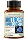 Nootropics Brain Support Supplement - Gelişen Focus, Concentration & Memory için nootropic Brain ATM. Beyin Sağlığı, Mood & Enerji Desteği için Beyin Nootropic. -GMO. ABD'de yapılır. 60 Capsules