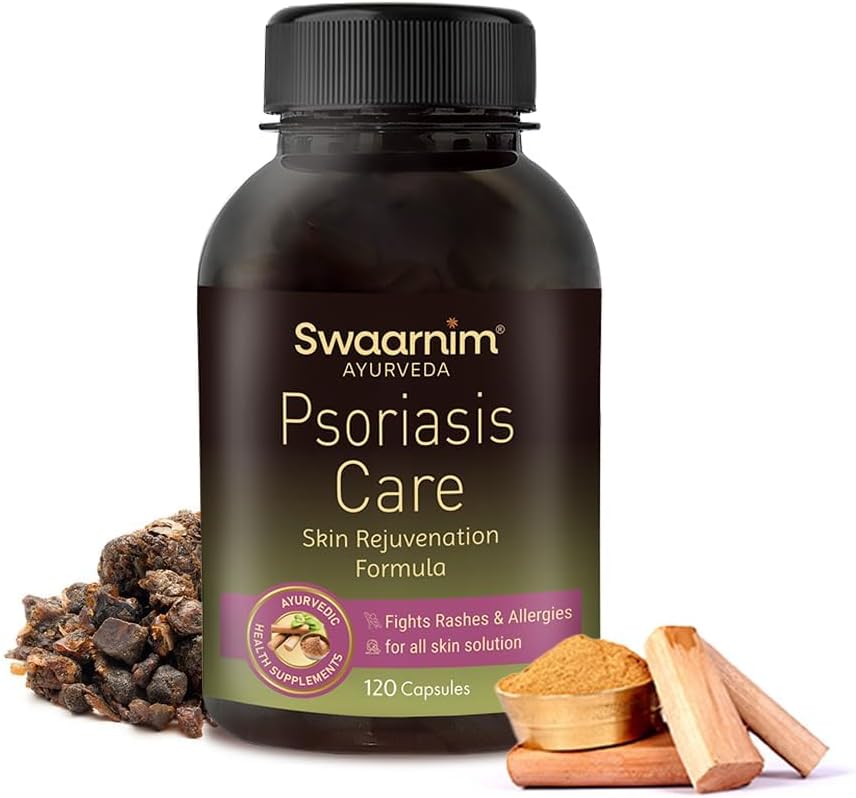 Psoriasis Care, Kadın Sağlığı için Ayurvedik Sağlıklı Supplements, İlaç ve Gluten Ücretsiz, 120 Capsules