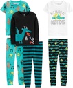 Carter'ın Boys'un 6Piece Snug Fit Cotton Pajama Seti