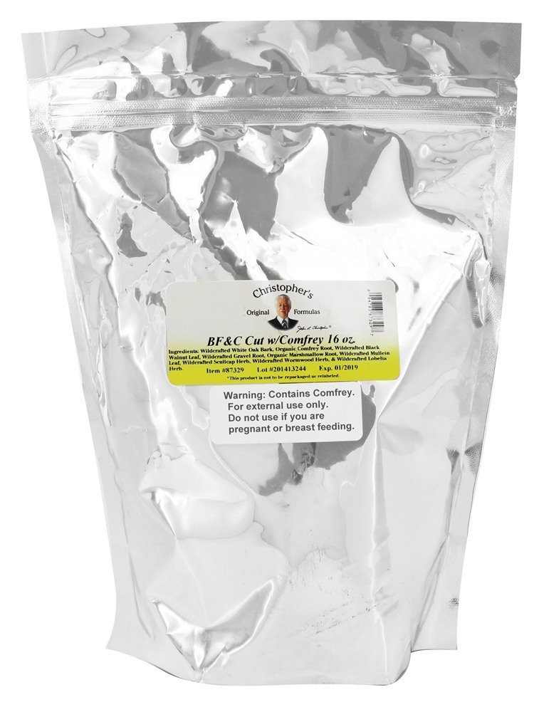Christopher's Original Formulas BF&C Comfrey ile kes, 16 oz - Herbal Bones, Bryan & Cartilage