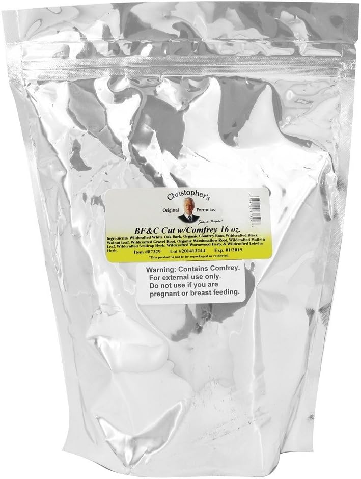 Christopher's Original Formulas BF&C Comfrey ile kes, 16 oz - Herbal Bones, Bryan & Cartilage