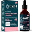 E2H Emzirme Supplement ve Lactation Support - Sıvı Lactation Supplement - Contains Fenugreek, Süt Butle, Fennel ve More - No Alkol - Vegan - 2 Fl Oz