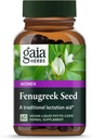 Gaia Herbs Fenugreek Tohumu - Sağlıklı Lactasyon ve Meme Süt Üretimini Destekleyebilir * - Organik Fenugreek Tohumları ile yapılır - 60 Vegan Sıvı Phyto-Capsules (Up to 15Day Supply)