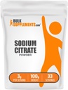 BulkSupplements.com sodyum Citrate Toz - sodyum Citrate Food Grade, Emulsifier, Flavor Advancedr - Gluten Free, 3g per Service, 100g (3.5 oz) (Pack of 1)