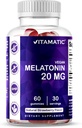 Vitamatic Melatonin 20 mg Gummies for Yetişkinler, 30 Hizmet - 60 Count - Non-Habit Form Supplement Supplement Supplement