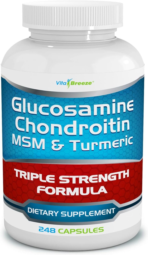 Glucosamine Chondroitin, MSM & Turmeric Diyet Tamam - 248 Capsules