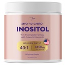 QSTA Myo-Inositol & D-Chiro Inositol συμπλήρωμα για τις γυναίκες 4100mg (40:1 Ratio) – 9-in-1 Ορμονική & Μεταβολική Υποστήριξη με πολυβιταμίνες PCOS. Inositol συμπλήρωμα σκόνης για την ισορροπία ορμονών