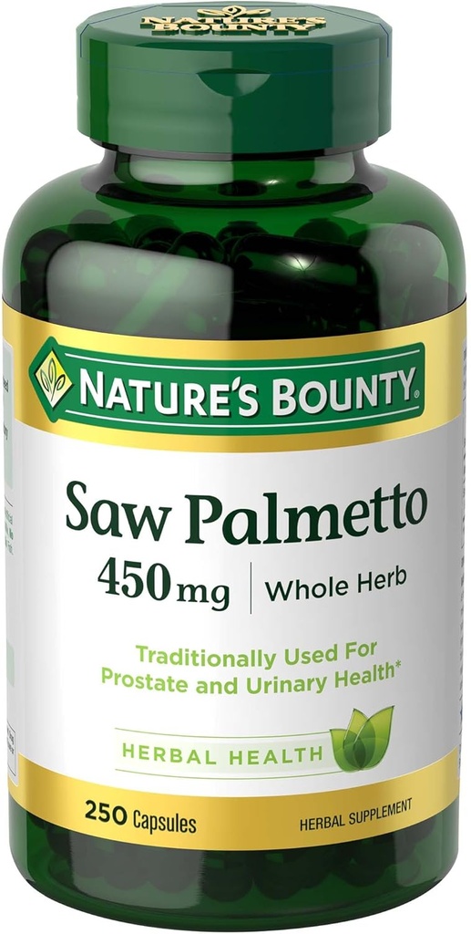 Nature's Bounty Saw Palmetto 450 mg Κάψουλες 250 ea