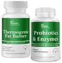 DR VITAMIN SOLUTIONS Thermogenic Fat Burner & Probiyotiks Digestive Health & Bloating Relief for Women & Men - Sche 90 Caps