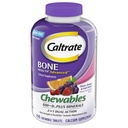 Caltrate Chewables 600 +D3 Plus Mineraller ve Vitamin D, Sugar Free, Cherry, Orange ve Fruit Punch, 155 sayı