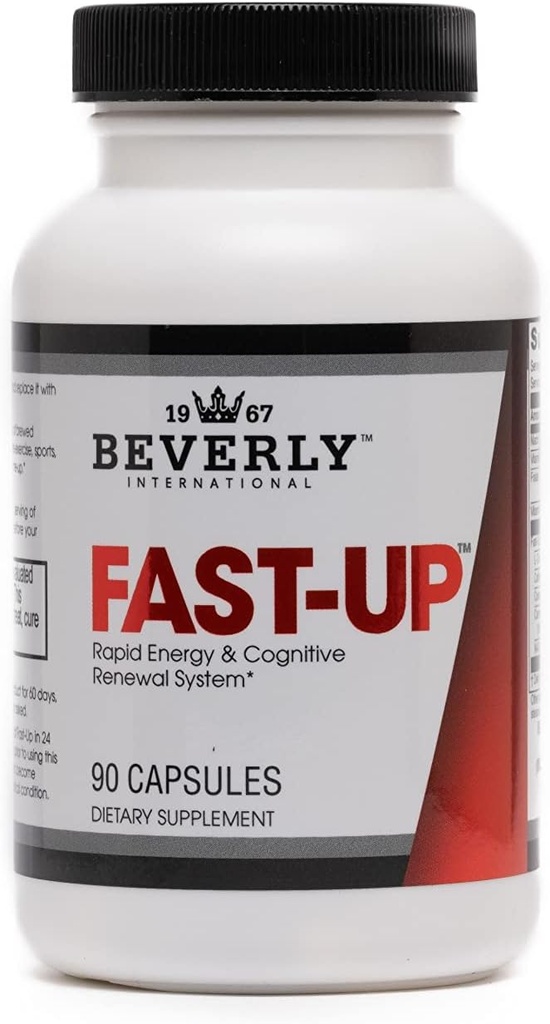 Beverly International Fast-Up, 90 κάψουλες. Feel-Better, Get Clarity, Clear Focus-Brain Booster. Ups Mood, New Energy, Pre-Workout Καύσιμο, κίνητρο και Γνωστική Απόδοση σε στιγμές.