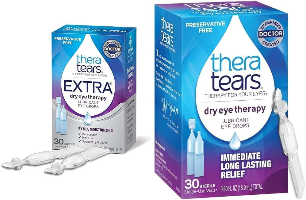 TheraTears Extra Kuru Eye Therapy Lubricant Eye Drops 30ct & Kuru Göz Terapisi 30 Vials