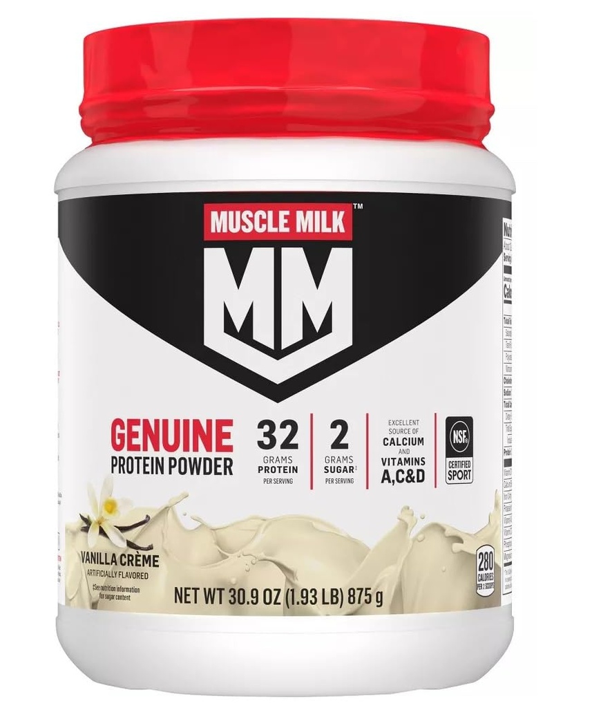 Muscle Milk Lean Muscle Vanilla Creme Protein Tozu, 1.93 Pound (Görünen 1)