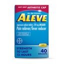Aleve Gelcaps with Soft grip® Cap, Naproxen sodyum, Pain Relief Medicine, 40 Count