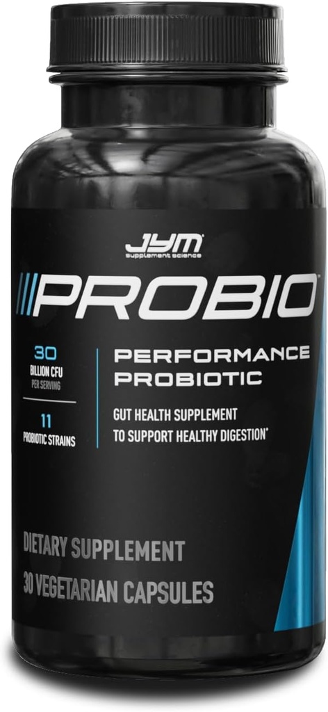 ProBio JYM Performans Probiyotik, Kalp, Gut, Immune Health, Athletic Recovery ve Erkekler ve Kadınlar için Vücut Kompozisyonu, 30 Gün Supply
