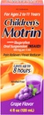 Çocuk Motrin Oral Suspension, Pain Relief, Ibuprofen, Grape Flavored, 4 Oz