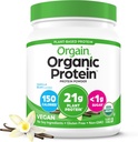 Ya da Geri Organik Vegan Protein Toz, Vanilla Bean - 21g Plant bazlı Protein, 4g Prebiyotik Fiber, No Lactose Malzemeler, Yok Sugar, Non-GMO, For Shakes & Smoothies, 1.02 lb (Pazar May Vary)