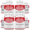 4 Pack- Βιταμίνη συμπληρώματα για θεραπεία ακμής - ορμονικά δισκία σπυρί για να καθαρίσετε λιπαρό δέρμα για γυναίκες, άνδρες, εφήβους και ενήλικες