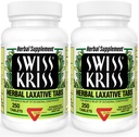 İsviçre Kriss Herbal Laxative Tabletleri, Constipation Relief için Doğal Laxatives, Senna Laxative, 250 tablet, (Pack of 2)