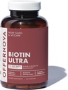 Teklifnova Biotin Ultra Vitamini - Para El Cabello con Biotina - Pastillas para Crecimiento del Pelo y Barba | Fortalece el Pelo Piel y Unas - 120 Tablet