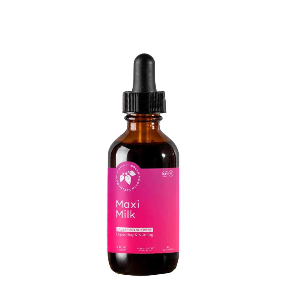Mountain Meadow Herbs Maxi-Milk- Φυσική Υγρή Γαλουχία Υποστήριξη για την αύξηση της παραγωγής γάλακτος μαστού γρήγορα & αποτελεσματικά για τον θηλασμό Moms - 2 oz