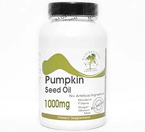 Pumpkin Seed Oil 1000mg Emulsified Dry ~ 200 Capsules - No Additives ~ Naturetition Supplements