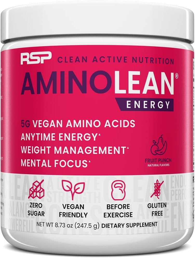RSP NUTRITIONEnergyLean Pre Workout Toz, Cottage Energy & Kilo Management with Vegan BCAA replicas, Natural Caffeine, Preworkout Boost for Men & Women, 30 Serv