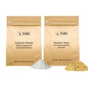Pure Original Materialss Brewer's Yeast anduba Citrate Sche, 1 lb Her, Nomixs veya Fillers, Supplements