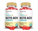 Justified Laboratories (2 Pack Speedy Keto ACV Gummies Advanced Formula 1000MG Speedy Keto Gummies Apple Cider Vinegar Formated with Pomegranate Beet Buice Powder B12 Vegan Non GMO 120 Gummys