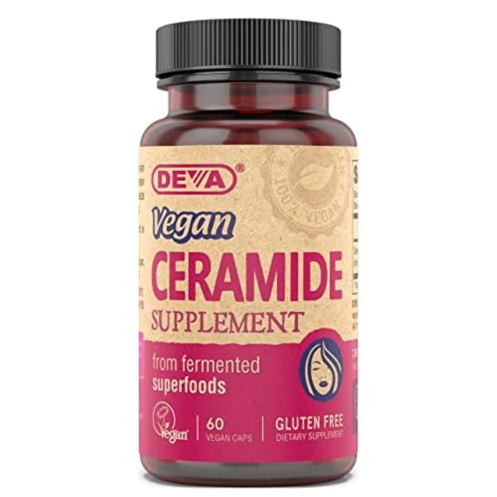 DEVA Vegan Vitaminleri Skin Restoring Ceramid Supplement Tabletleri, 60 Kont, 1-Pack