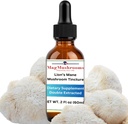 Lion's Mane Tincture, High Potency, Double Extracted, 60 Daily Dos