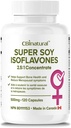 Soy Isoflavones 2.5:1 Extract 500 mg (1250 mg Equivalent), Destekler Kadın Sağlığı, 120 Vegan Capsules, 4-Month Supply, Non-GMO, Gluten Free