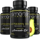 (3 Pack) Aokado yağı 12506'da Akıllı Vitamin D3 5000 İ