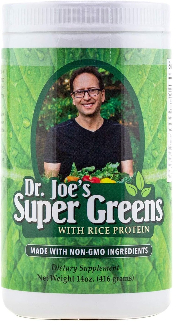 Super Greens του Δρ. Joe - Vegan, Green, Superfood Powder με πρωτεΐνη ρυζιού