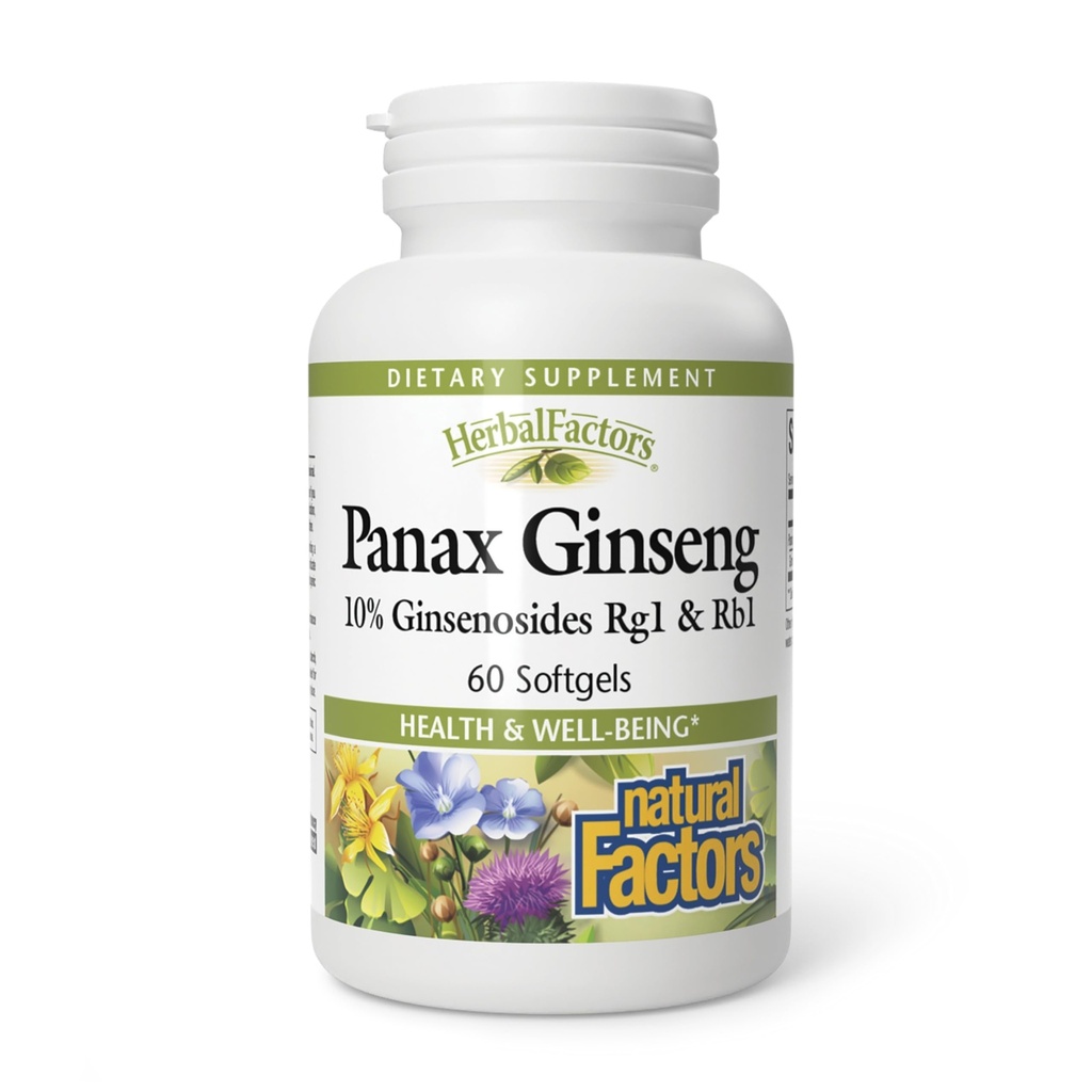 Doğal Faktörler, Panax BTC, Gündelik Strese Direnişi ve Sağlıklı Bir Şey Olmak, 60 softgels (60 hizmet)