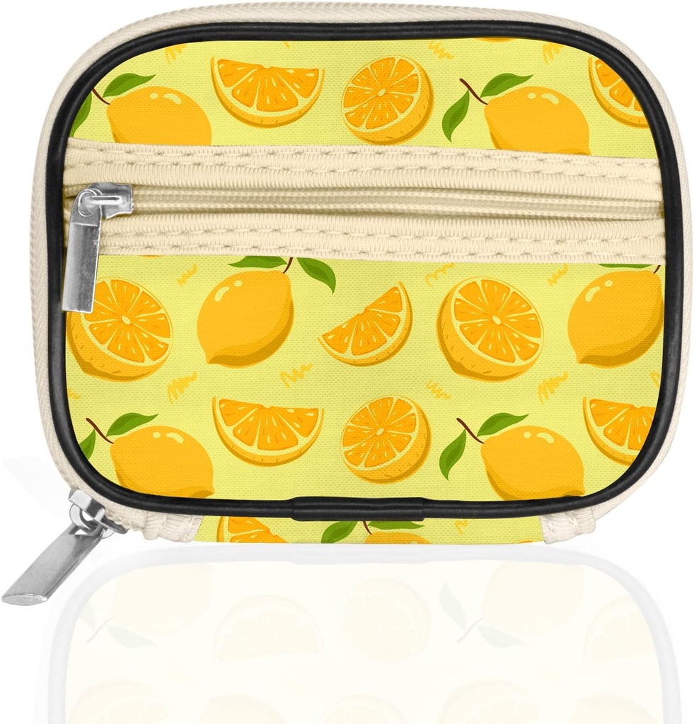 Serfeymi Weekly Travel Pill Organizer Pill Case for Purse with Reforce 7 Day Pill Box, Fashionable Travel Medicine Organizer Pill Konteyner for Medicine, Vitamin, Supplement - Sarı 01