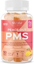 SUKU Vitaminleri - PMS Gummy Supplement with Chasteberry to Relieve PMS and Menopause Peach Gümüş Gummies (50 Count)