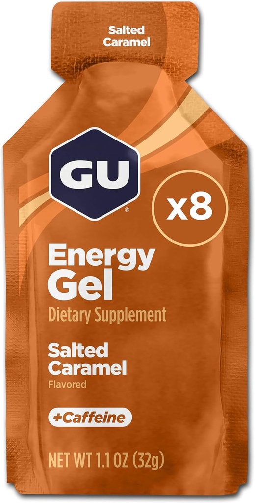 GU Energy Original Sports Beslenme Enerji Gel, 8K, Salted Caramel