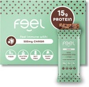 Feel Vegan Protein Bars | Mint Chocolate Chip | Keto | Gluten Free | Organic | Chaga Mushroom | 15g Plant Protein | Low Carb | High Protein | Dairy Free | Low Sugar | Grain Free | Nut Free | Soy Free